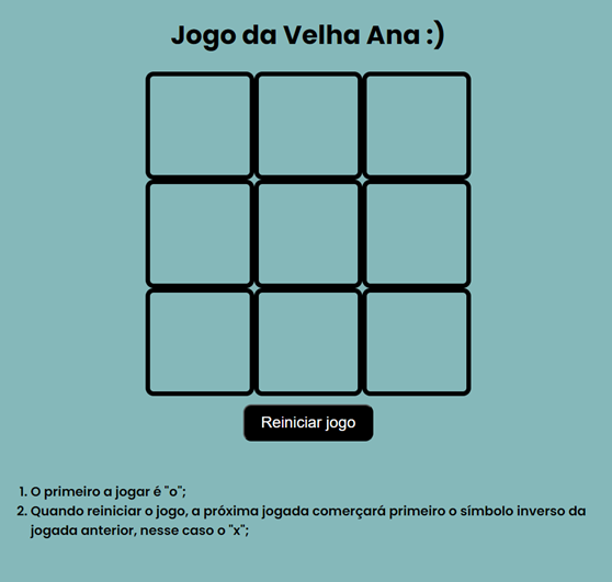 Jogo da Velha Ana