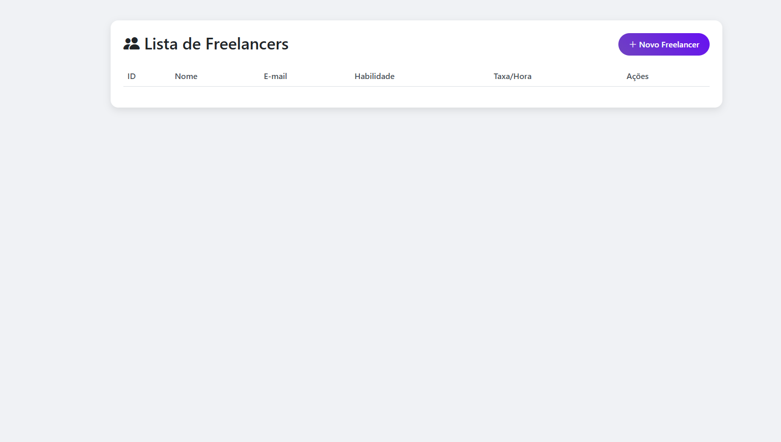 FreelanceHub - Sistema de Gestão