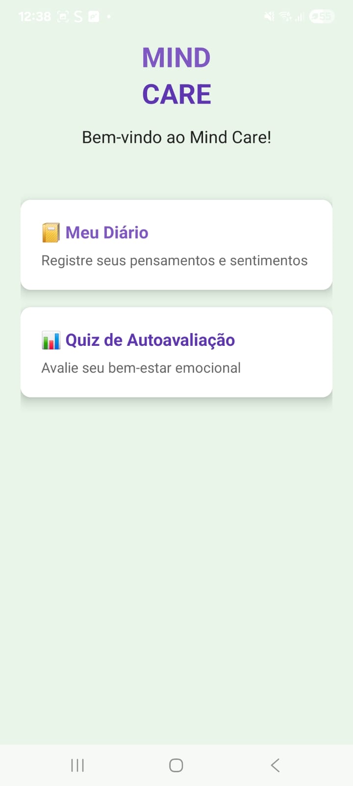 MindCare - App de Saúde Mental